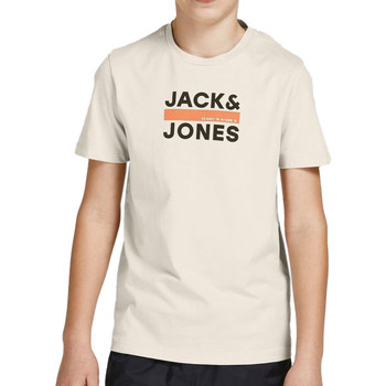 Vêtements Garçon T-shirts manches courtes Jack & Jones 12214074 Beige