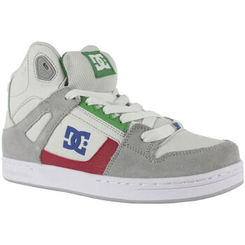 Chaussures Enfant Baskets mode DC Shoes Pure high-top ADBS100242 GREY/GREY/GREEN (XSSG) Gris
