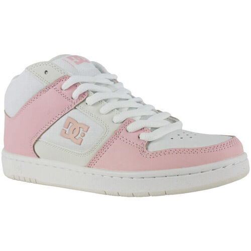 Chaussures Femme Baskets mode DC SHOES fall Manteca 4 mid ADJS100147 WHITE/PINK (WPN) Blanc