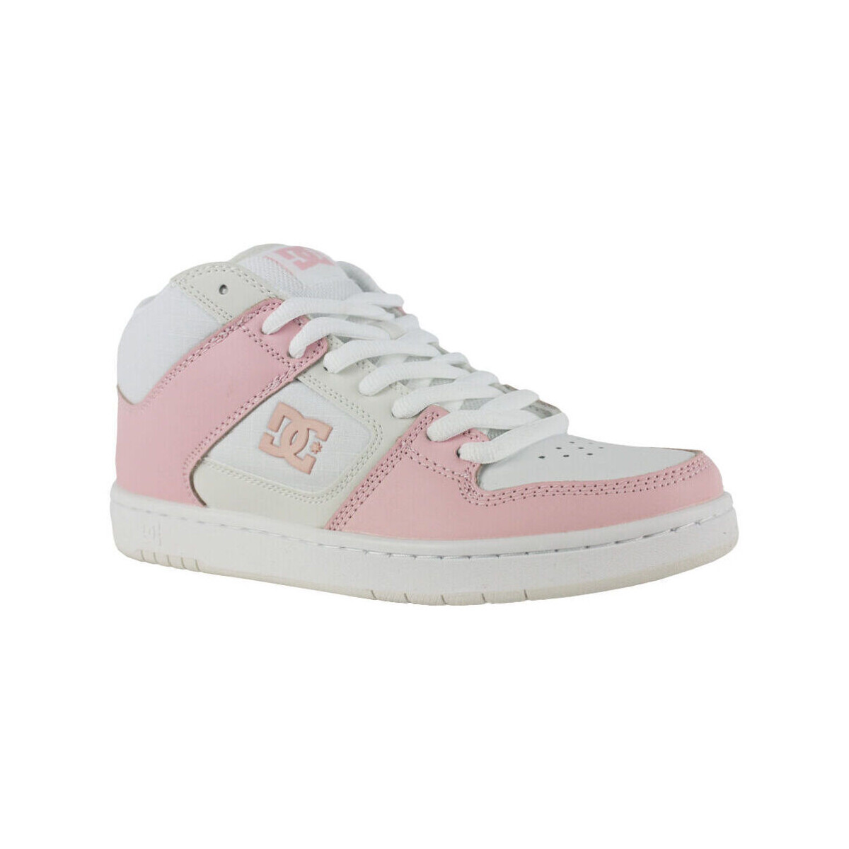 Chaussures Femme Baskets mode DC Shoes Manteca 4 mid ADJS100147 WHITE/PINK (WPN) Blanc