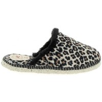 Chaussures Femme Chaussons La Maison De L'espadrille Mule Feutre Leopard Multicolore