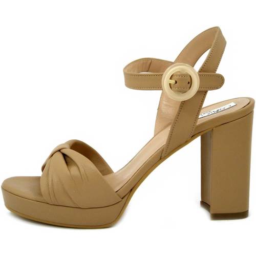 Chaussures Femme Sandales et Nu-pieds Osvaldo Pericoli Femme Chaussures, Sandales, Cuir, Talon et Plateau-22260 Beige