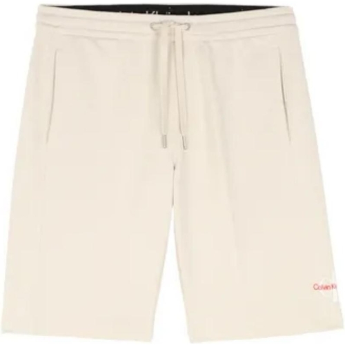 Calvin Klein Jeans Short Jogging Ref 56001 acf Beige Beige - Livraison  Gratuite | Spartoo ! - Vêtements Shorts / Bermudas Homme 52,43 €