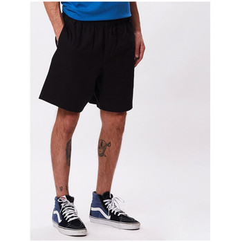 Obey Easy relaxed twill short Noir