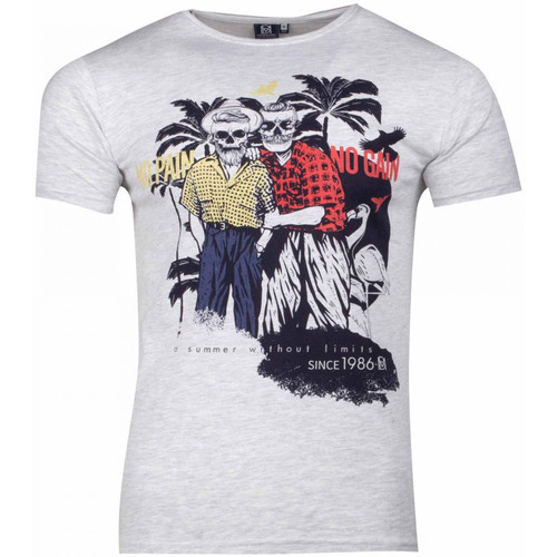 Vêtements Homme T-shirts & Polos La Maison Blaggio MB-MCQUEEN Gris