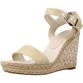 Chaussures Femme Sandales et Nu-pieds Tommy Hilfiger SHINY TOUCHES HIGH WEDGE Beige