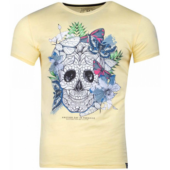 Vêtements Homme T-shirts manches courtes La Maison Blaggio MB-MEXICO Jaune