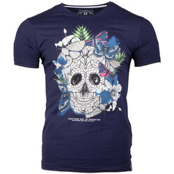 Vêtements Homme T-shirts manches courtes La Maison Blaggio MB-MEXICO Bleu