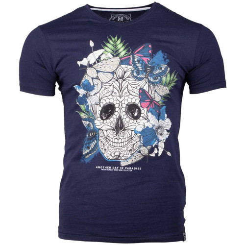 Vêtements Homme T-shirts & Polos La Maison Blaggio MB-MEXICO Bleu