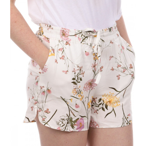 Vêtements Femme logo-patch Shorts / Bermudas Vero Moda 10245159 Blanc