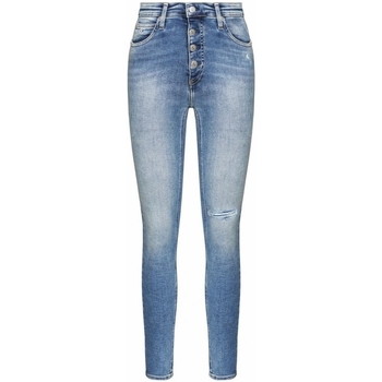 Vêtements Femme Maillots / Shorts de bain Calvin Klein Jeans Jean skinny  Femme Ref 52663 1a4 Bleu Blanc