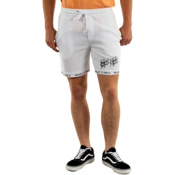Vêtements Homme striped Shorts / Bermudas Project X Paris 2240206 Blanc