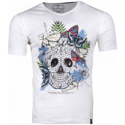 Vêtements Homme T-shirts manches courtes La Maison Blaggio MB-MEXICO Blanc