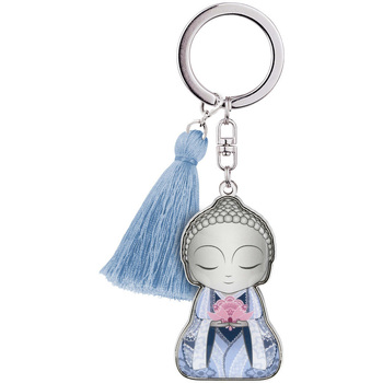 Accessoires textile Porte-clés Kontiki Porte clef de collection Charms Little Buddha 001 Bleu