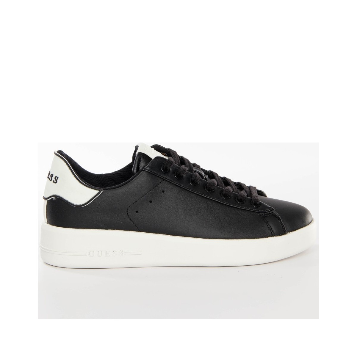 Chaussures Homme Baskets basses Guess Style retro logo Noir