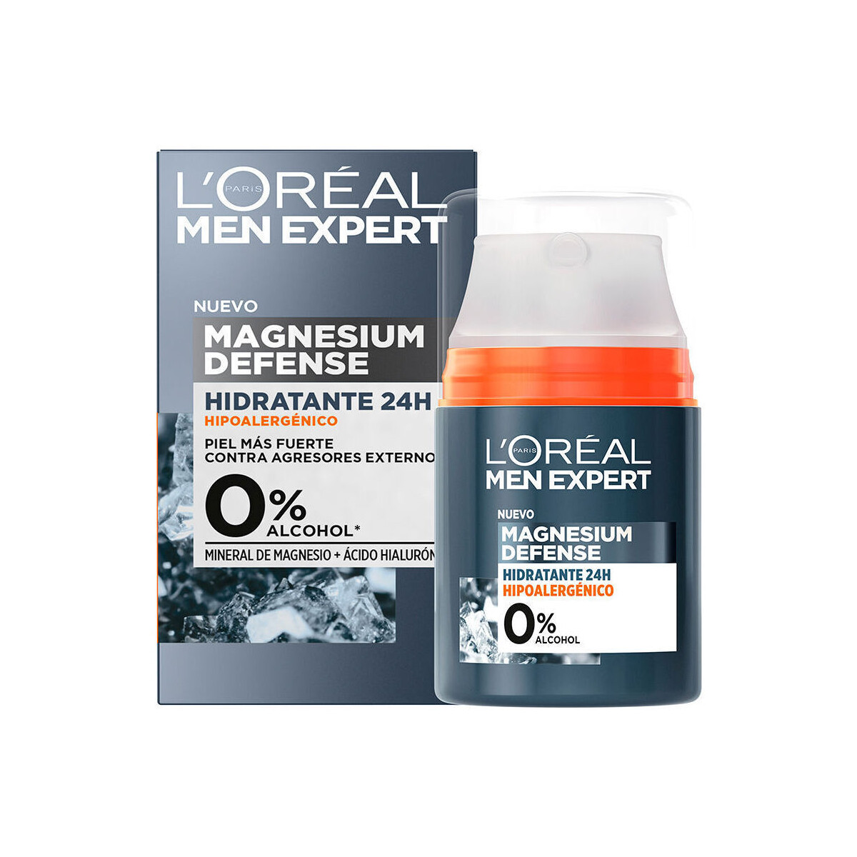 Beauté Hydratants & nourrissants L'oréal Men Expert Magnesium Defense Hidratante 24 H 