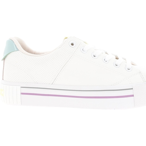 Chaussures Fille Baskets mode Kappa Tudy lace blanc  girl lisse Blanc