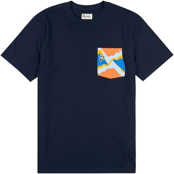 Vêtements Homme T-shirts manches courtes Penfield T-shirt  Printed Chest Pocket bleu marine