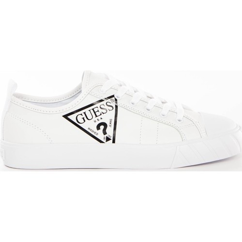 Chaussures Femme Baskets basses Guess Classic logo triangle Blanc