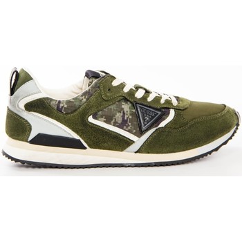 Chaussures Homme Baskets basses Guess Black logo triangle Camouflage