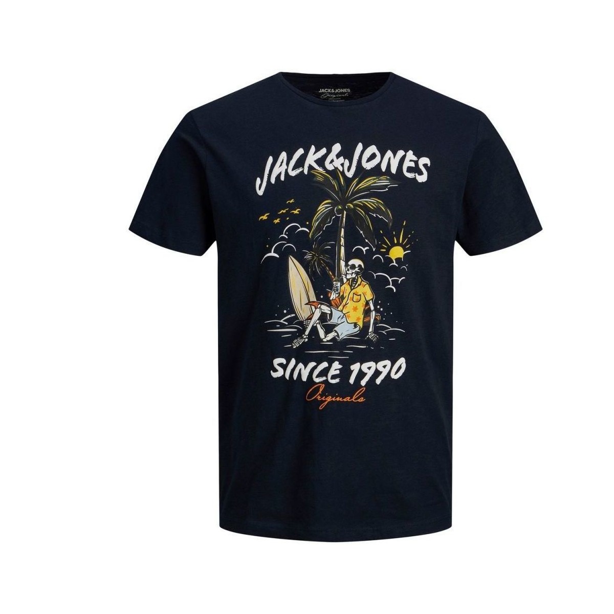 Vêtements Garçon T-shirts & Polos Jack & Jones 12212512 VENICE-NAVY BLAZER Bleu