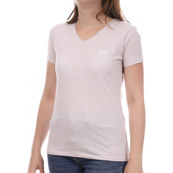 Vêtements Femme T-shirts Comes manches plaid Lee Cooper LEE-009581 Rose