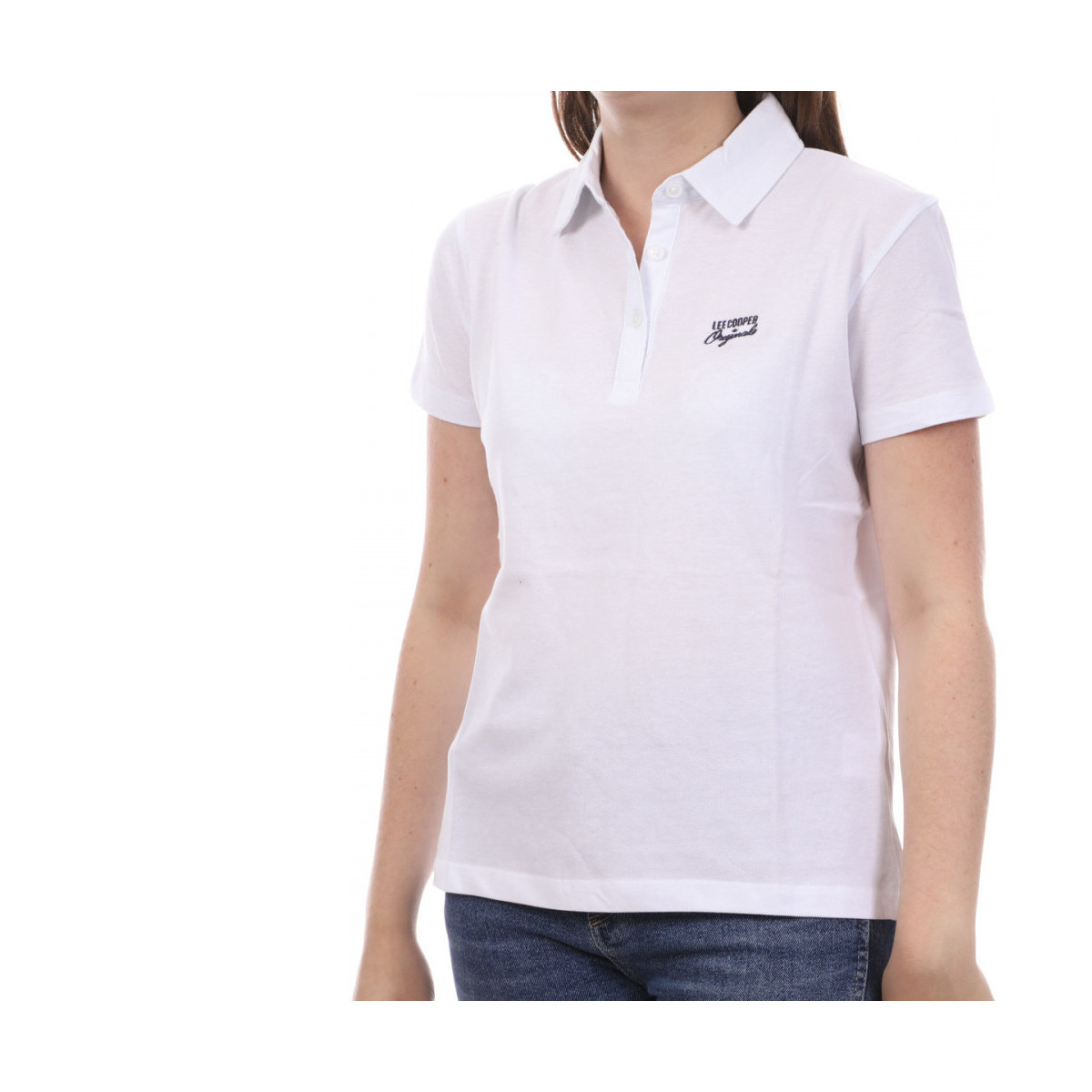 Vêtements Femme T-shirts & Polos Lee Cooper LEE-009540 Blanc