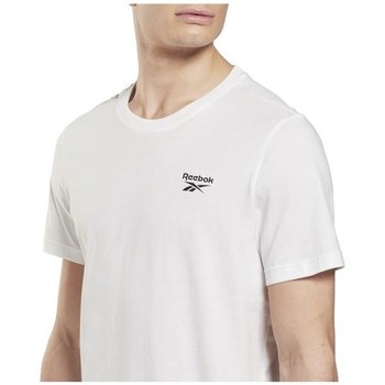 Vêtements Homme Reebok Plus Jogginghose in natürliche gefärbtem Beige mit Logo und Bündchen Reebok Sport Left Chest Logo Blanc