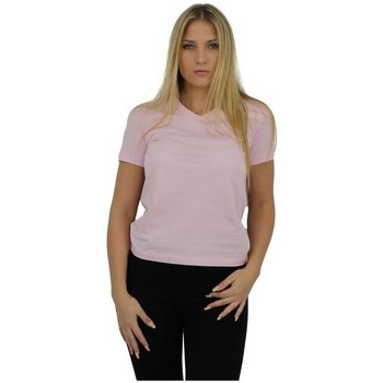 Vêtements Femme T-shirts manches courtes Champion Vneck Tshirt Rose