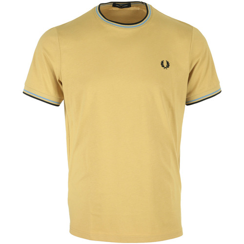 Vêtements Homme T-shirts manches courtes Fred Perry Twin Tipped T-Shirt Marron