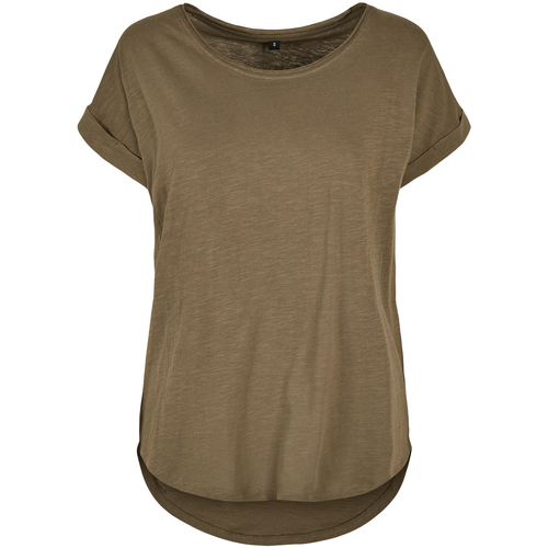 Vêtements Femme T-shirts manches longues Build Your Brand Long Vert
