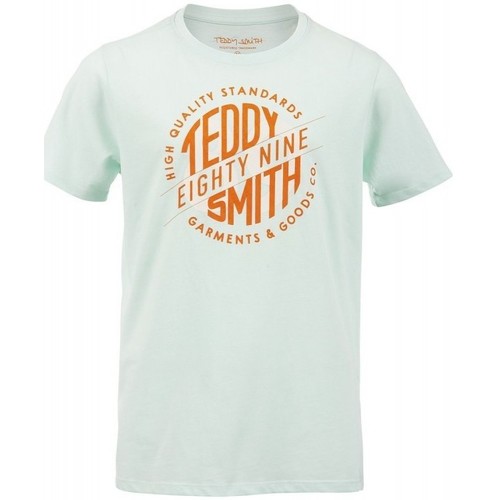 Vêtements Garçon T-shirts manches courtes Teddy Smith TEE SHIRT LEON MC SMU J - GREEN SHADOW - 8 ans Multicolore