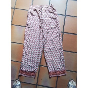 Vêtements Femme Paniers / boites et corbeilles Mango Pantalon jambes larges Multicolore