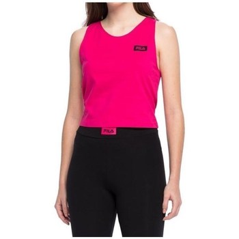 Vêtements Femme T-shirts manches courtes Fila Fitness Basin Cropped Rose