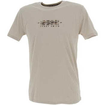 Vêtements Homme T-shirts manches courtes Teddy Smith Jurgen bge dune mc tee Beige
