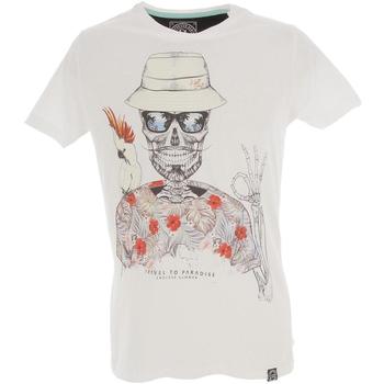 Vêtements Homme T-shirts manches courtes La Maison Blaggio Modesto wht mc tee Blanc