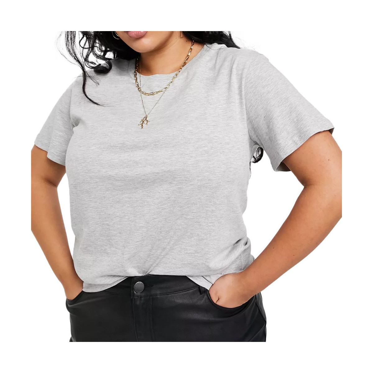 Vêtements Femme T-shirts & Polos Brave Soul XLTS-544MADL Gris