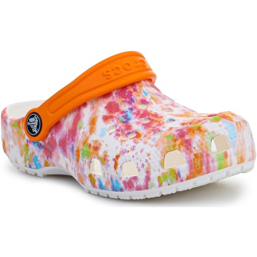 Chaussures Enfant Sandales et Nu-pieds Crocs fringed Classic Tie Dye Graphic Kids Clog 206995-83B Multicolore
