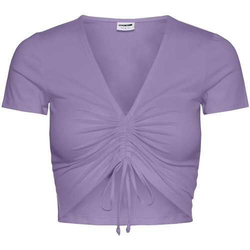 Vêtements Femme Sacs de sport Noisy May T-shirt mauve ajustable à manches courtes Violet