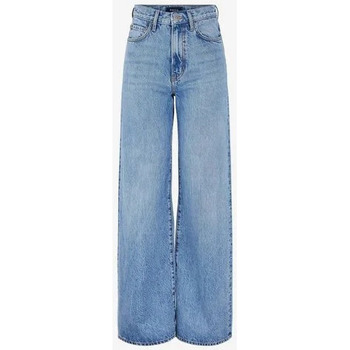 Pieces Jean large taille haute Bleu - Vêtements Jeans Femme 34,99 €