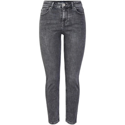 Vêtements Femme Paar Jeans Pieces Jean skinny taille haute gris Gris