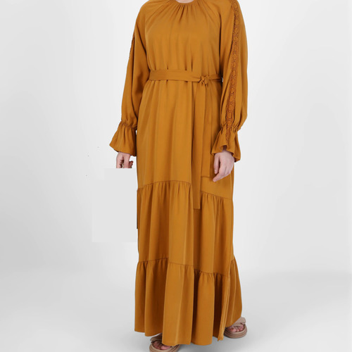 Vêtements Femme Robes Femme | Robe Moutarde grande taille - UM30795
