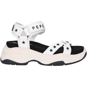 Chaussures Femme Sandales et Nu-pieds Pepe jeans PLS90567 GRUB STAR Blanc
