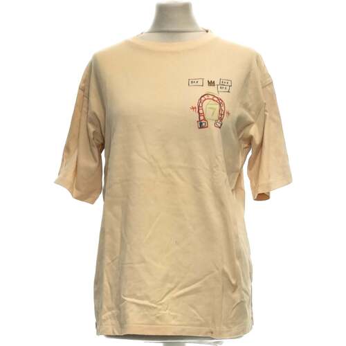 Vêtements Femme T-shirts & Polos Uniqlo top manches courtes  36 - T1 - S Beige Beige