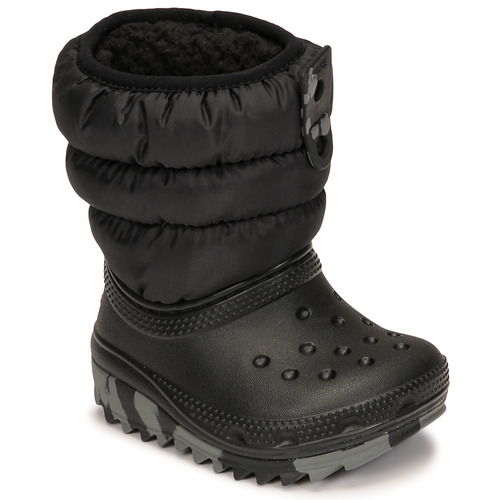 Chaussures Garçon Elue par nous Crocs CLASSIC NEO PUFF BOOT T Noir