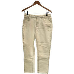 Vêtements Femme Jeans Promod jean droit femme  38 - T2 - M Blanc Blanc