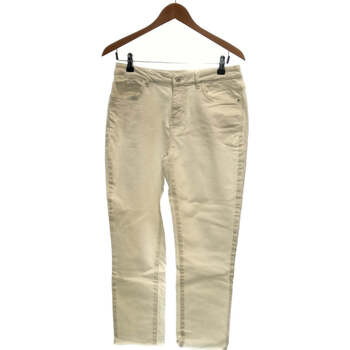Vêtements Femme slim Jeans droit Promod Jean Droit Femme  38 - T2 - M Blanc