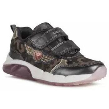Chaussures Fille Baskets mode Geox SPAZIALE GREY Gris