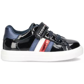 Chaussures Fille Baskets mode Tommy Hilfiger TOMMY LOW CUT LACE-UP VERNIS MARINE Bleu