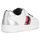 Chaussures Fille Baskets mode Geox DJROCK FILLE WHITE FUCHSIA Blanc